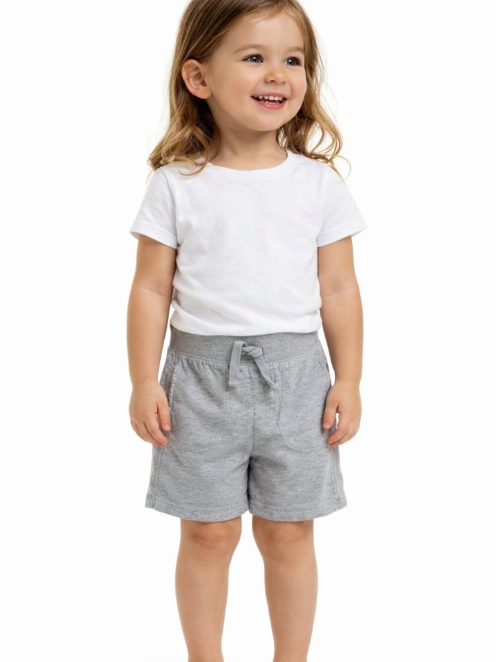 GAP Toddler Girl Pull On Heather Shorts Size 4 Gray Jersey Knit